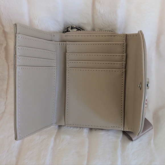 NWT Madden Girl Khaki Teddy Bear Wristlet Wallet - Picture 6 of 7